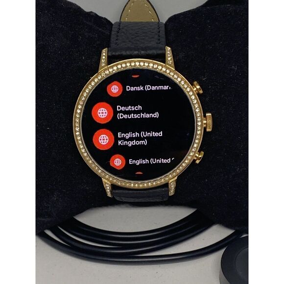 Fossil Gen 4 Authentic Digital Dial Smart Watch Custom Band FTW6015 AB167 - Picture 2 of 10